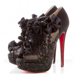 Siyah Yeni Dantelli Ayakkabı Modelleri