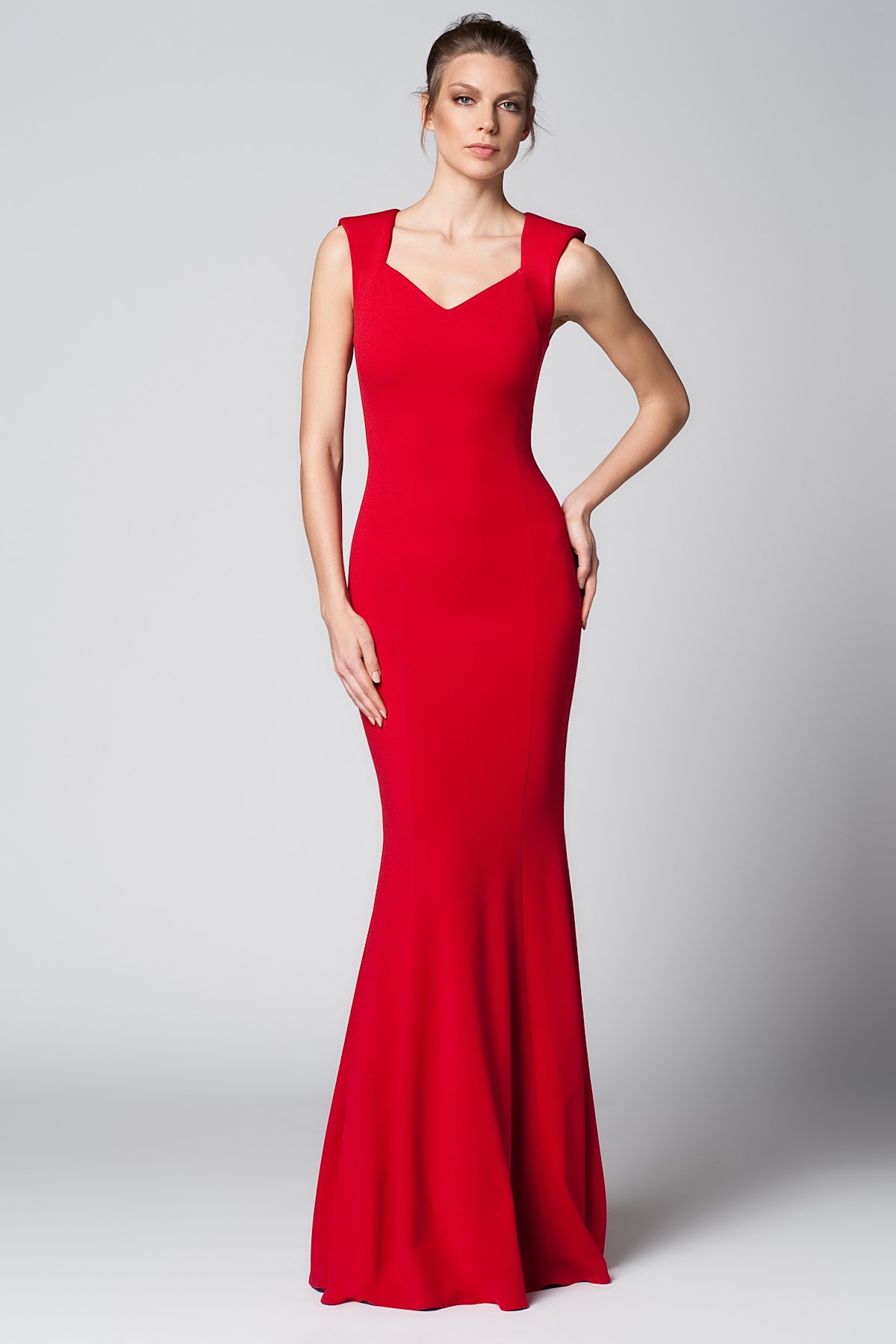 Askılı Kırmızı 2015 Mezuniyet Elbisesi Modelleri