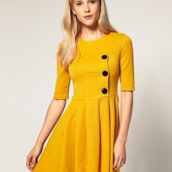 Sarı Elbise 2015 Yaz Sezonu Renk Trendleri