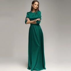 Mint Yeşili Günlük Uzun Elbise Modelleri