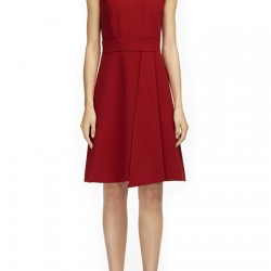 Vakko Kırmızı Renkli Abiye Elbise Modeli