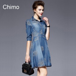 En Güzel Chimo Marka Yazlık Jean Elbise Modelleri