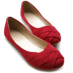 En Güzel Kırmızı Babet Ayakkabı Modelli