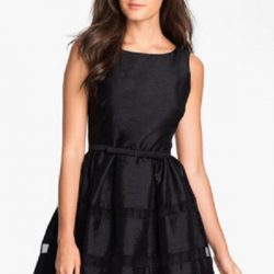 Siyah Renkli Yeni Sezon Kloş Elbise Modelleri